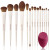 Beauty Inc. Coconut 15pcs Makeup Brush Set